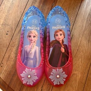 Disney Frozen II Glittery Blue and Pink Shoes